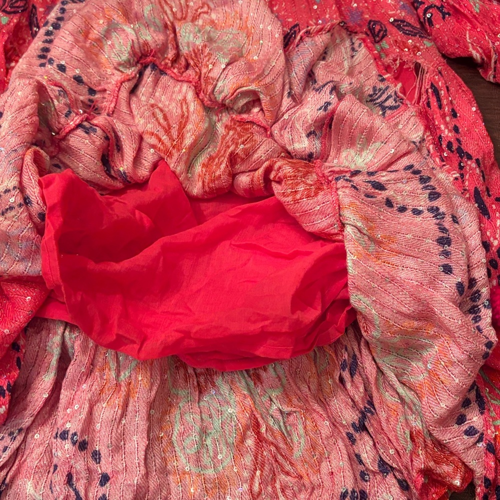 SUNDRESS Hot Pink Boho Smocked Mini Dress - Picture 7 of 10